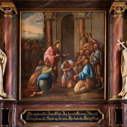 The altarpiece in St. Jørgen’s Church. Photo: Bergen City Museum.