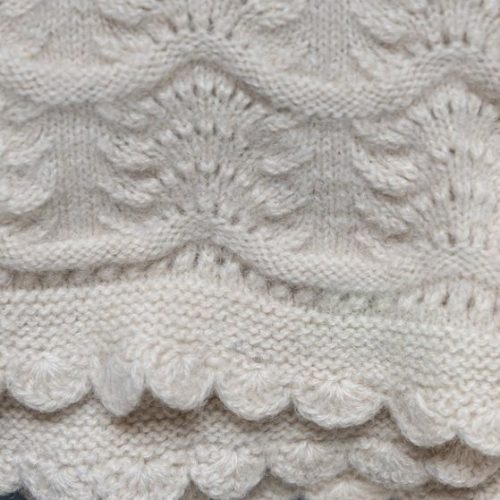 Knitted petticoat from Pleiestiftelsen Hospital. Photo: Bergen City Museum.