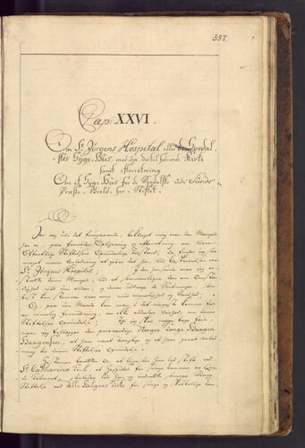 Handwritten text from Hilbrandt Meyer 1764. Bergen City Archive.