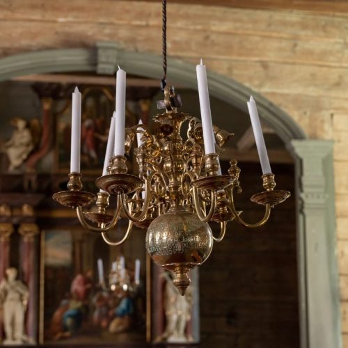 Chandelier in St. Jørgen’s Church. Photo: Bergen City Museum.